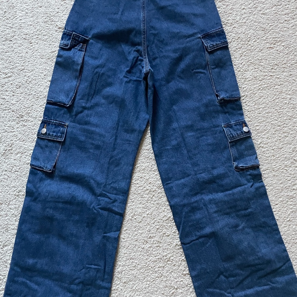 Lily High Rise Cargo Jeans - Picture 5 of 6